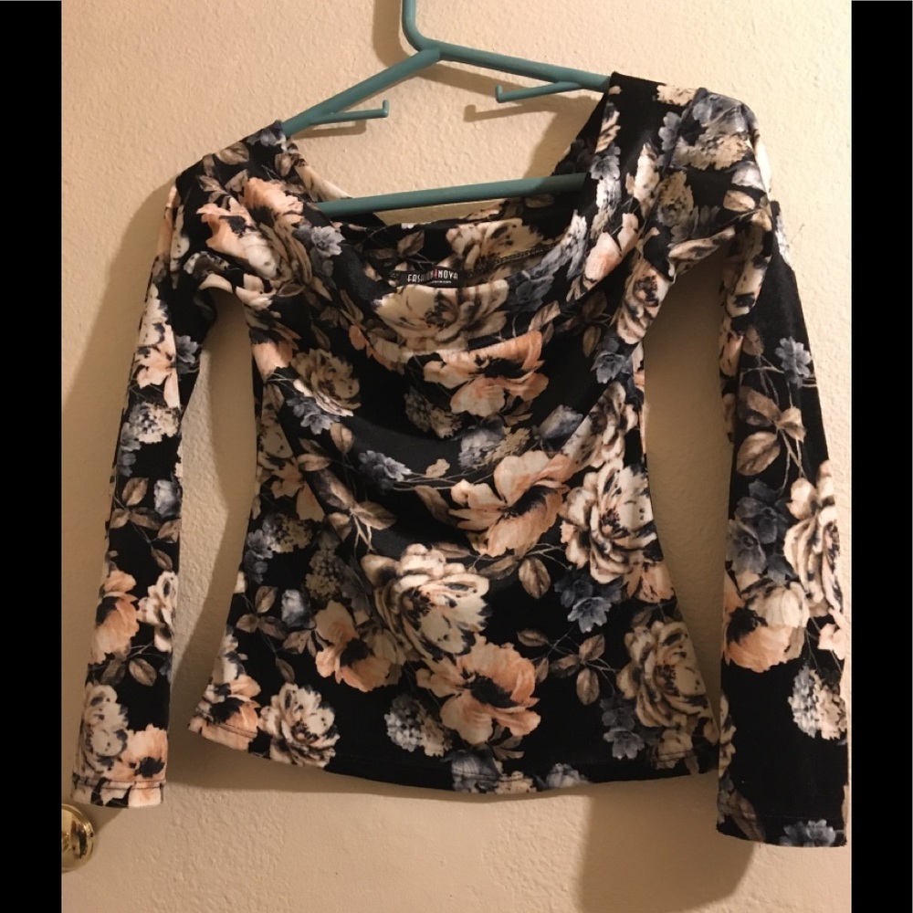 SUPER SOFT SWEET SEXY OFF SHOULDER LONG SLEEVE TOP